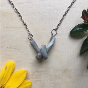 Marbled Knot Necklace